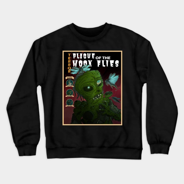 Plague of the Hook Flies Crewneck Sweatshirt by BrokenGrin